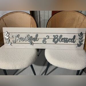 Thankful & Blessed Wall Decor